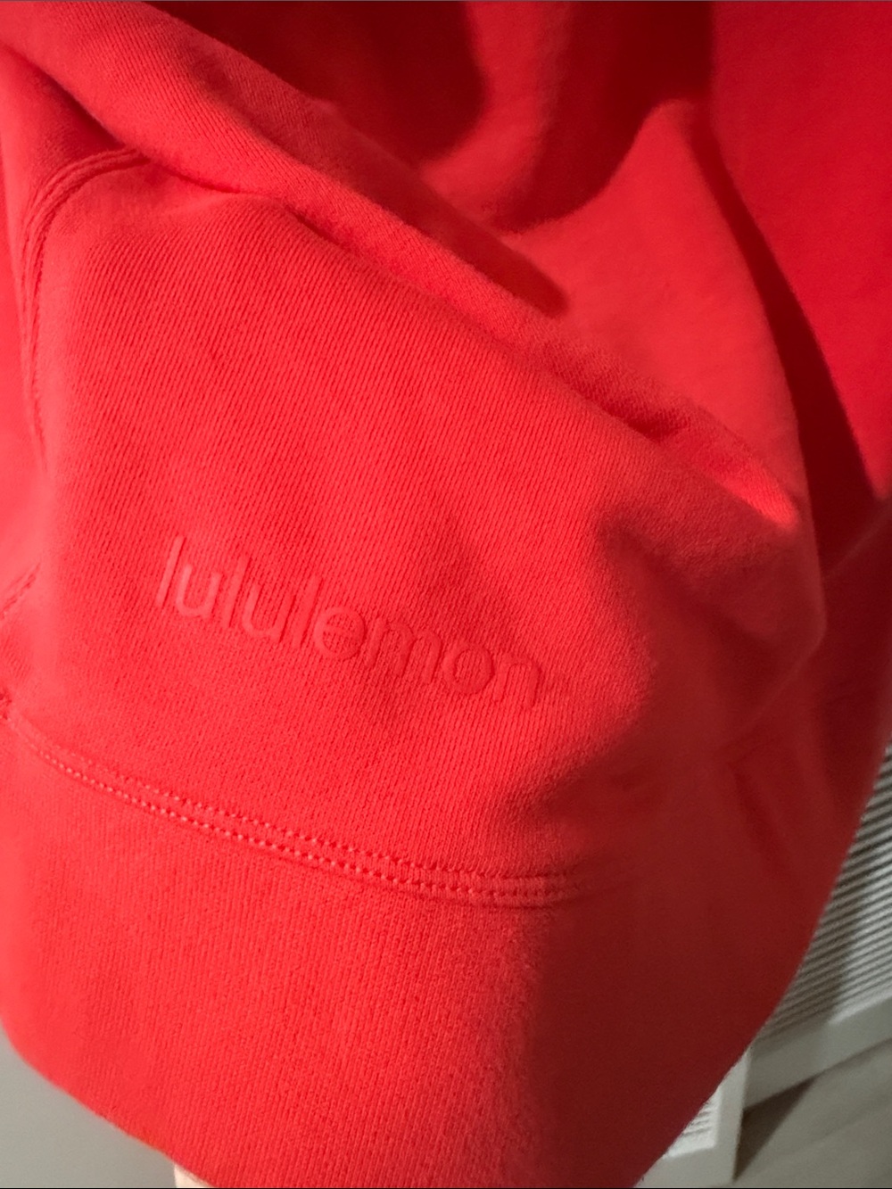 lululemon Red Embossed Logo Pullover - Picture 2 of 3